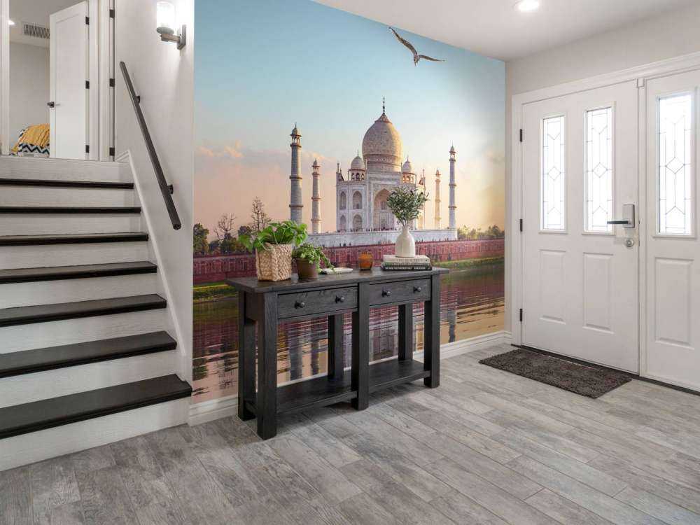 Taj Mahal in de ochtend