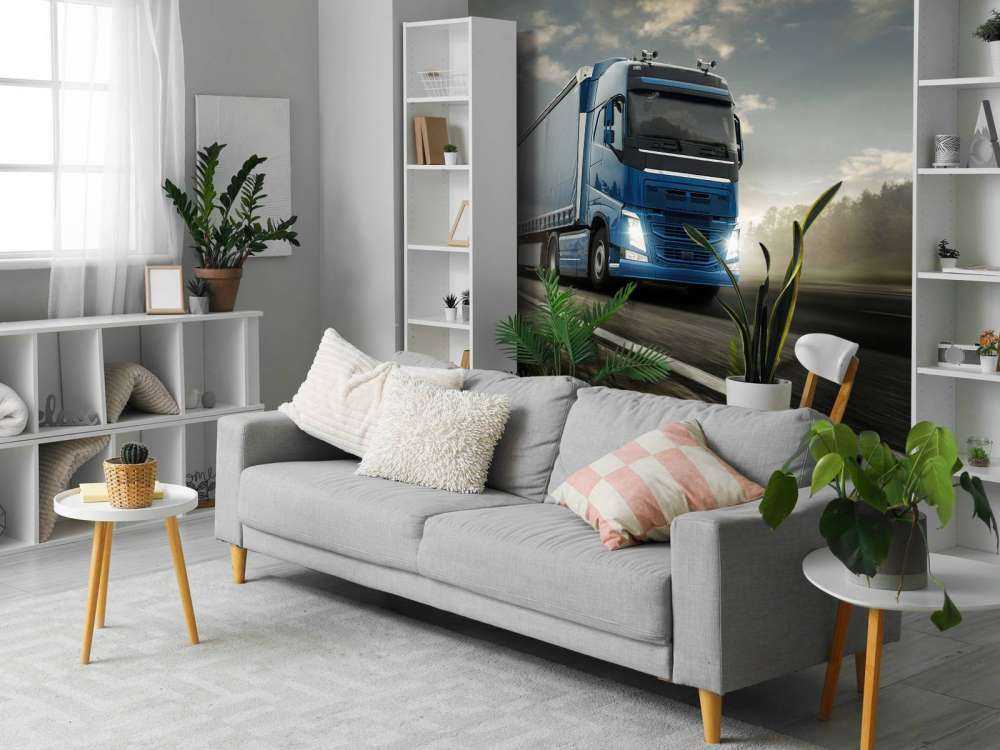 Fotobehang vrachtwagen