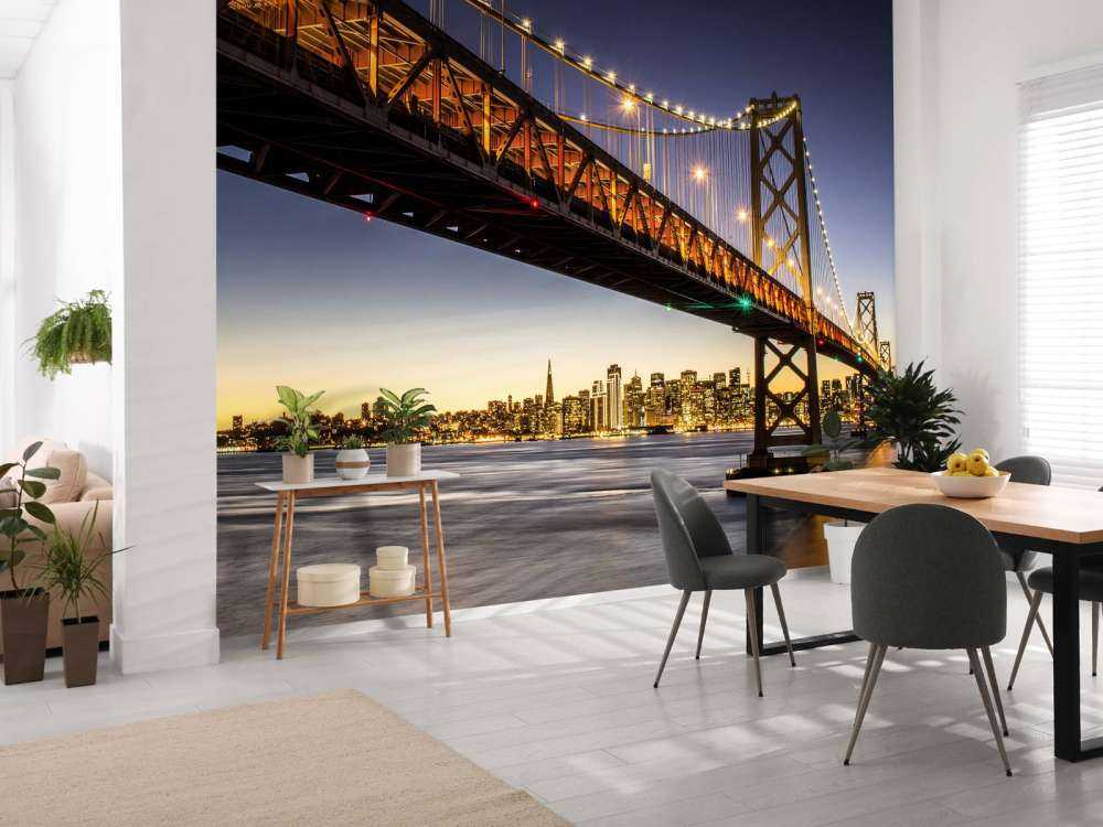 Bay Bridge met licht