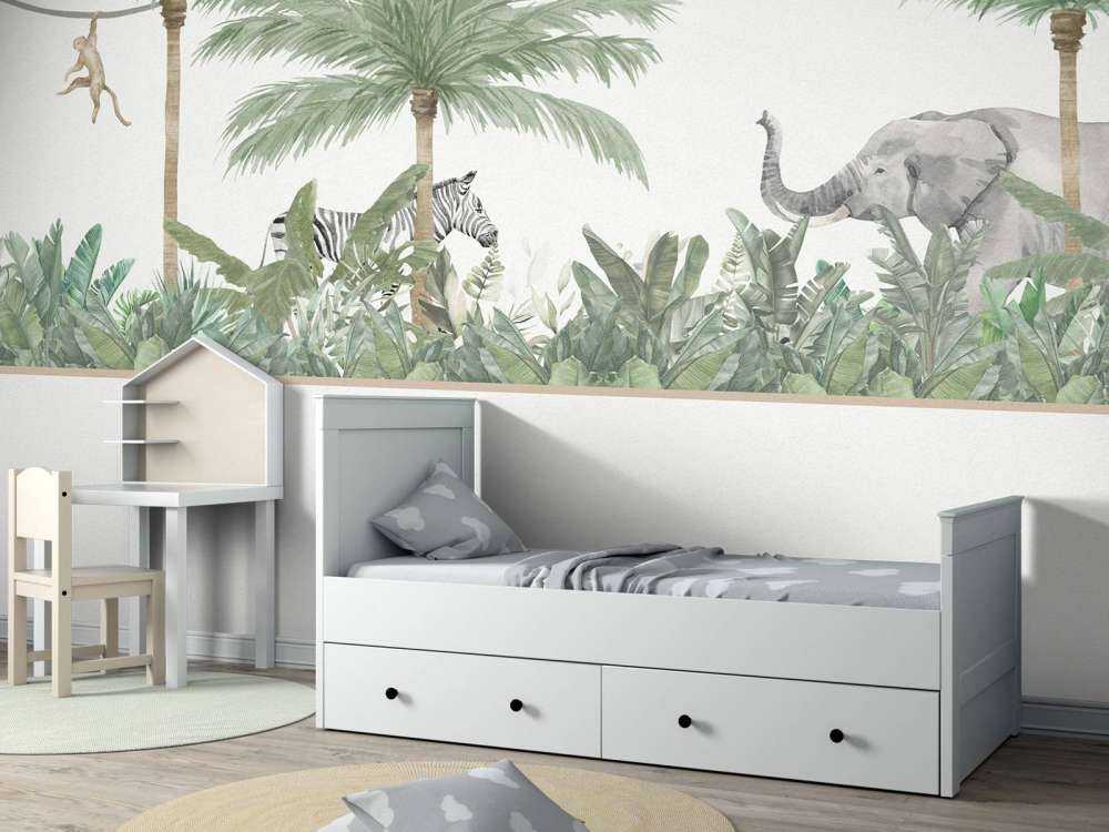 Dieren en palmbomen
