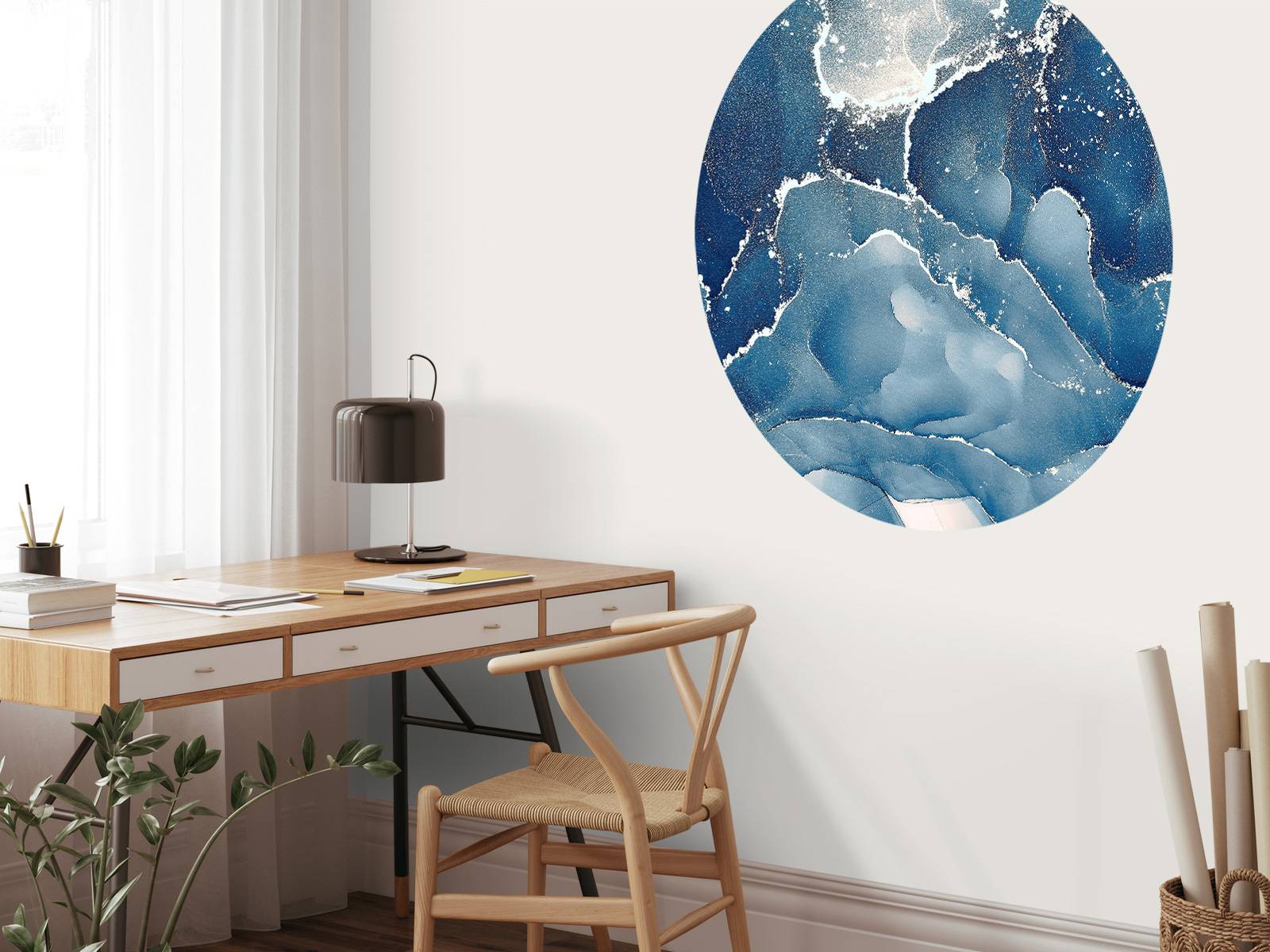 Blauw marmer