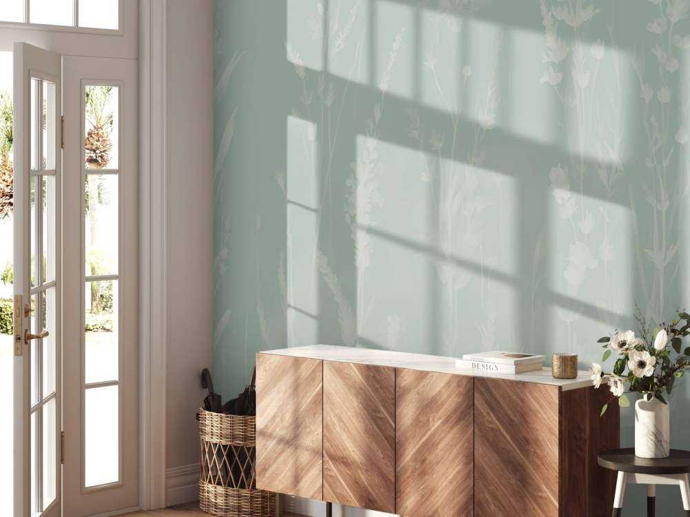 Lavender Glade Seamless Mint Green