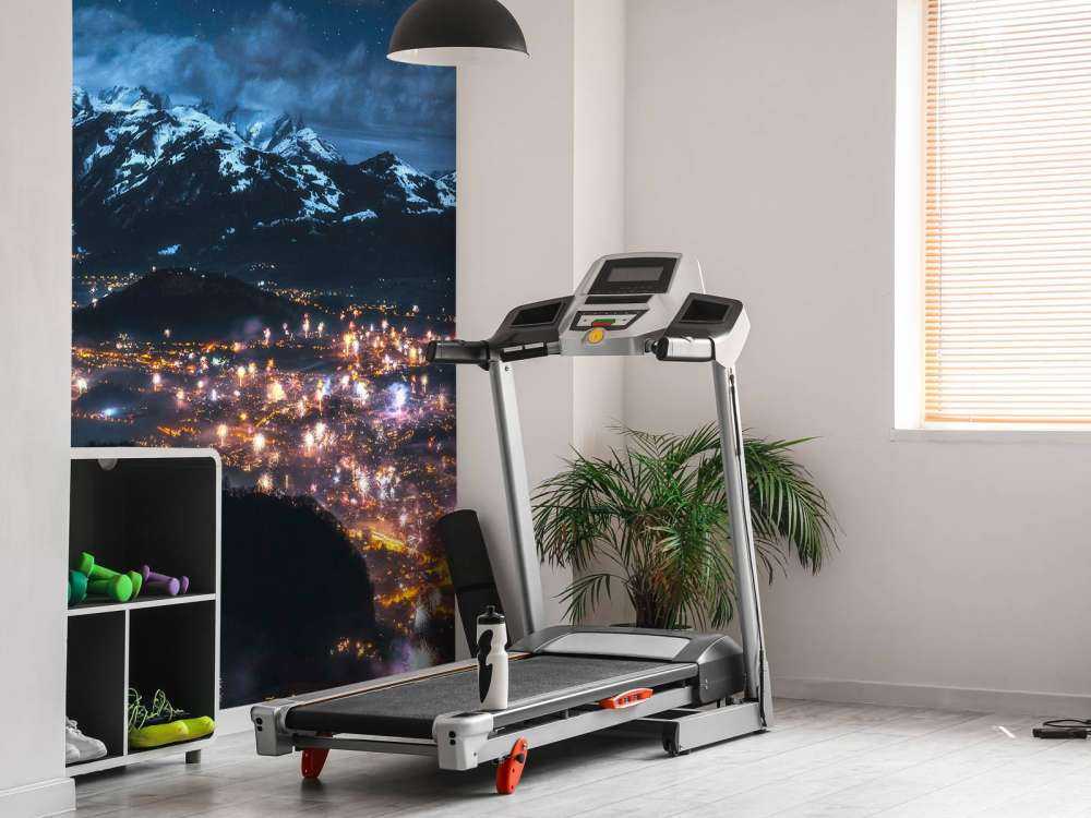 Vuurwerklicht boven alpendorp