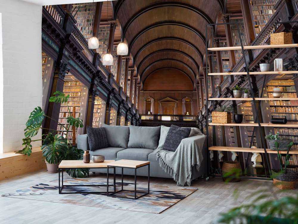 Klassieke Boekenzaal met Bogen