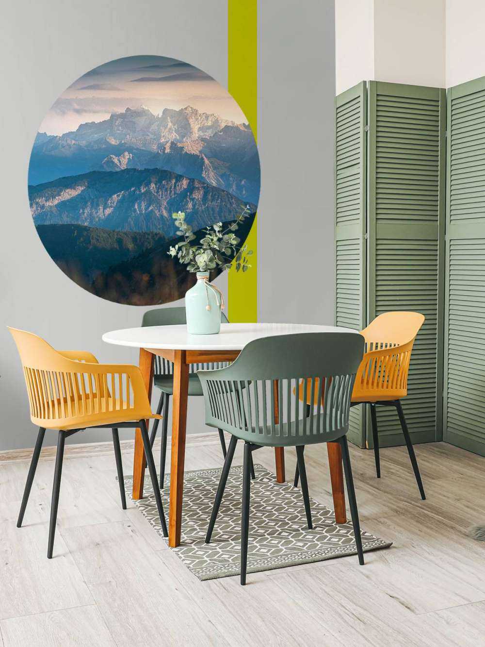 Blauwe gelaagdheid in bergland