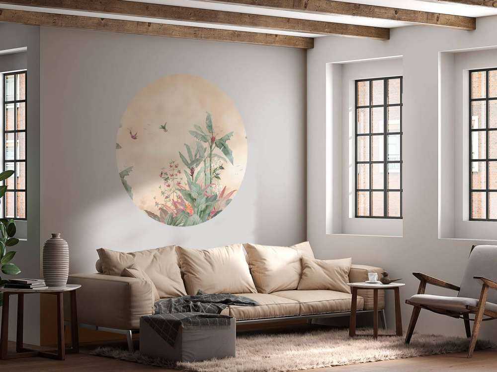 Tropische kolibries in bananenbos