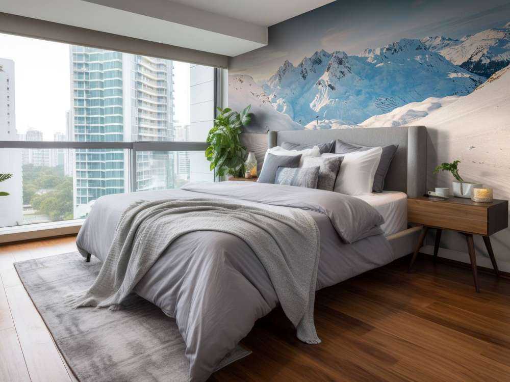 Ochtendgloren op verse pistes