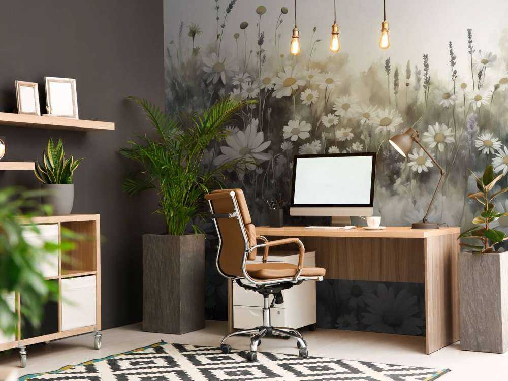 Quiet Daisies Meadow Green