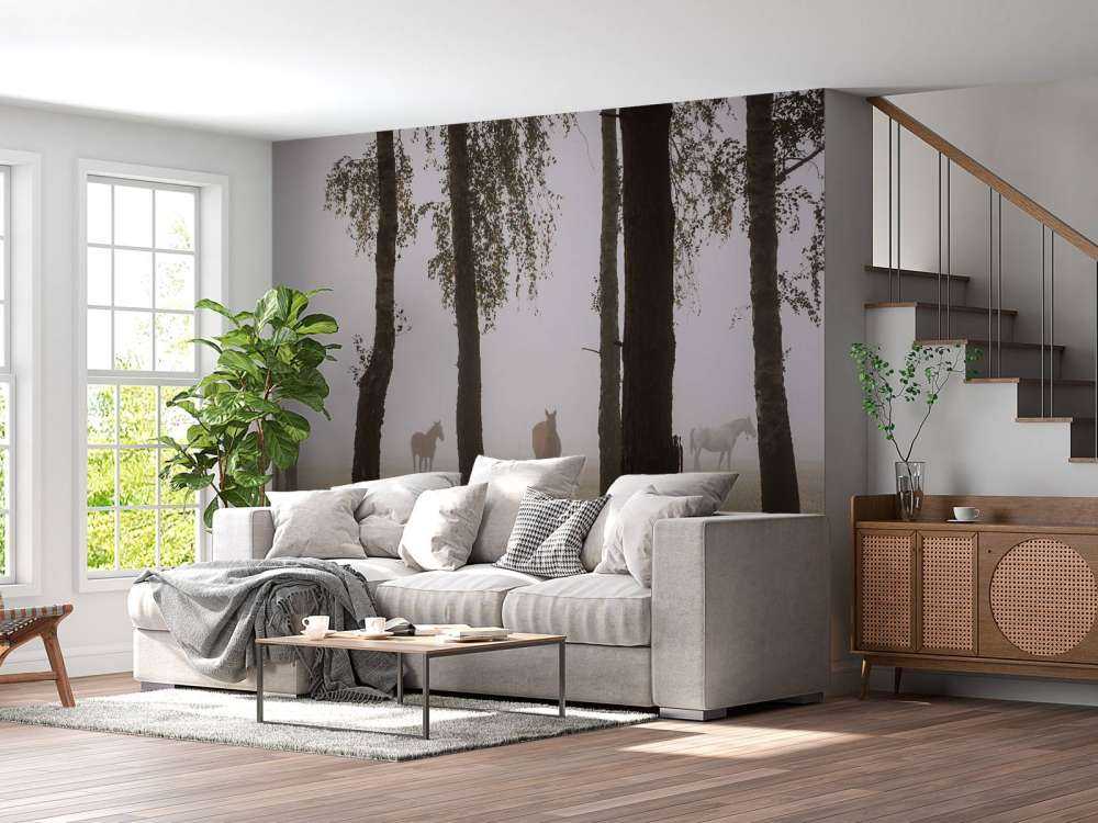 Paarden in de Ochtendnevel