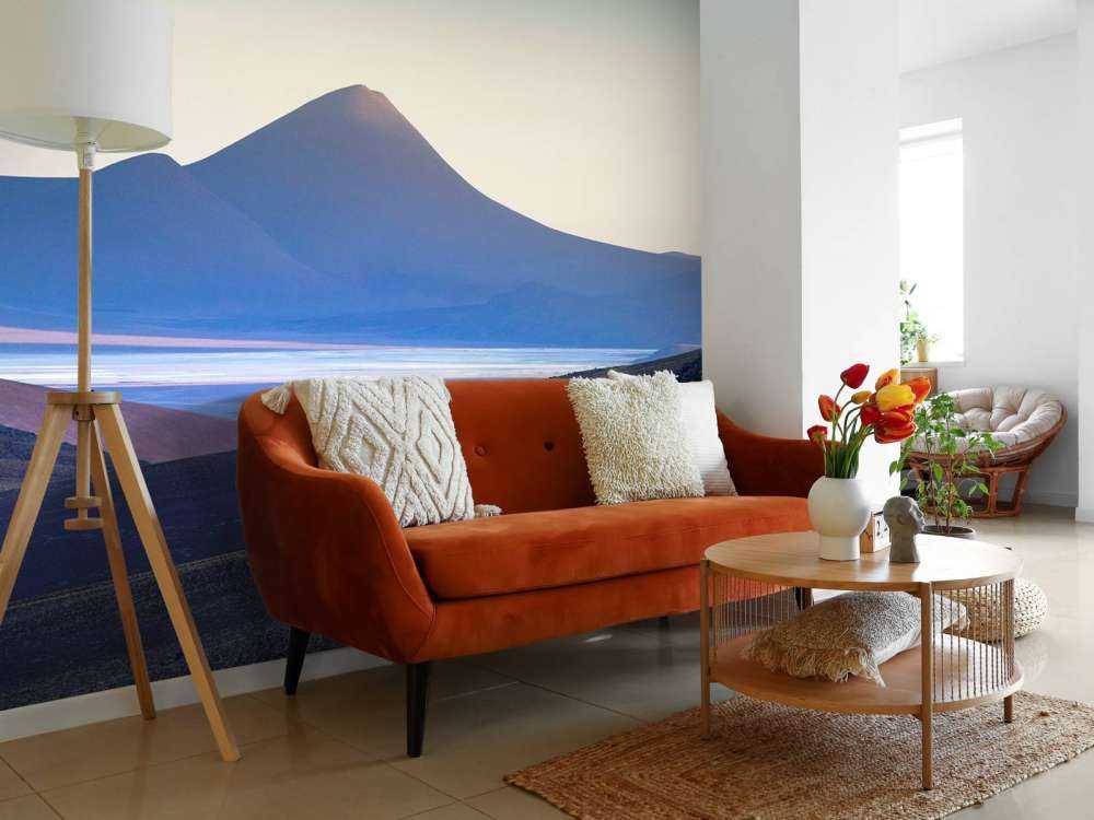 Zonsopkomst Over Vulkanisch Woestijnlandschap