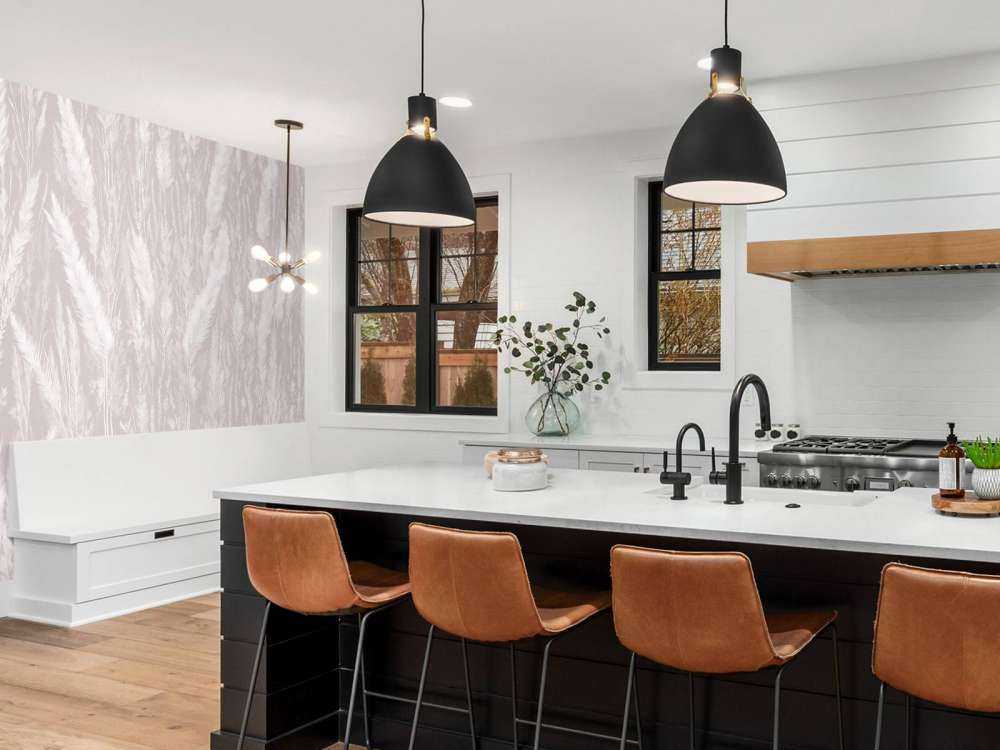 Wall of field grasses - taupe