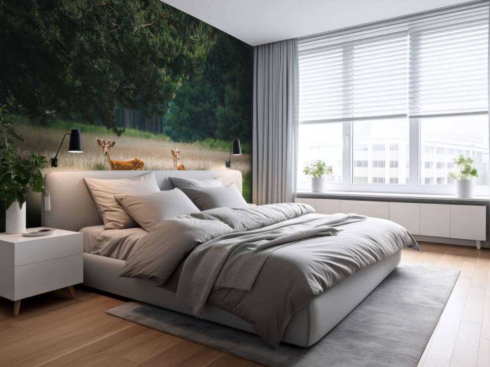 Vredige Weide met Wilde Hertjes