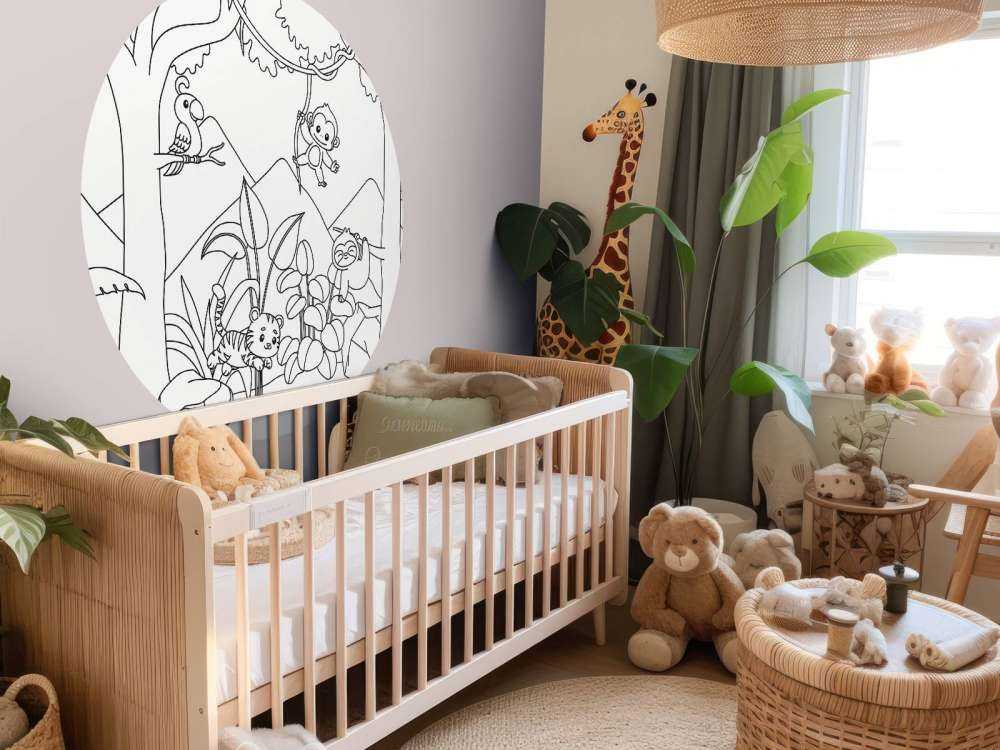 Speelse dierenpret in de jungle