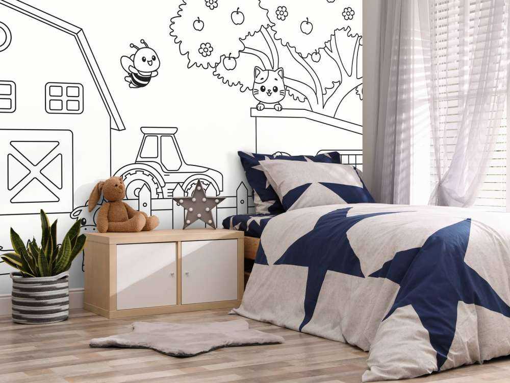 Vrolijke dierenpret op de boerderij