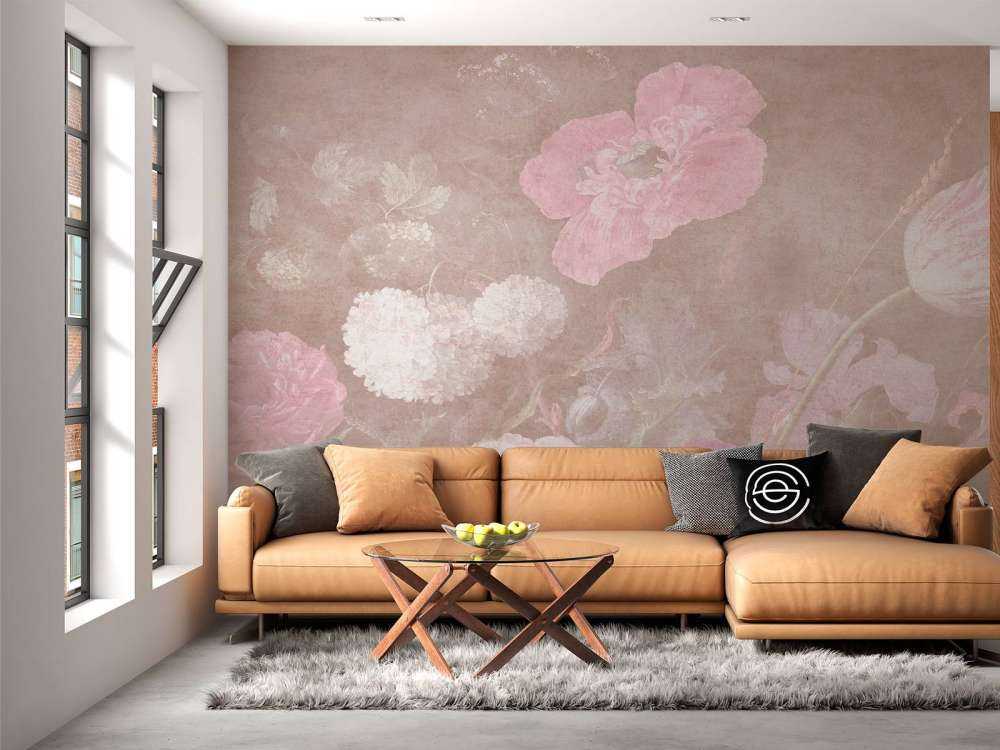 Baroque bloemen stilleven - vintage pastel