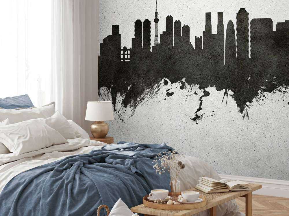 Waterverf skyline, Tokyo