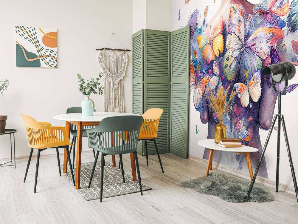 Watercolor Butterfly Woman Body #1