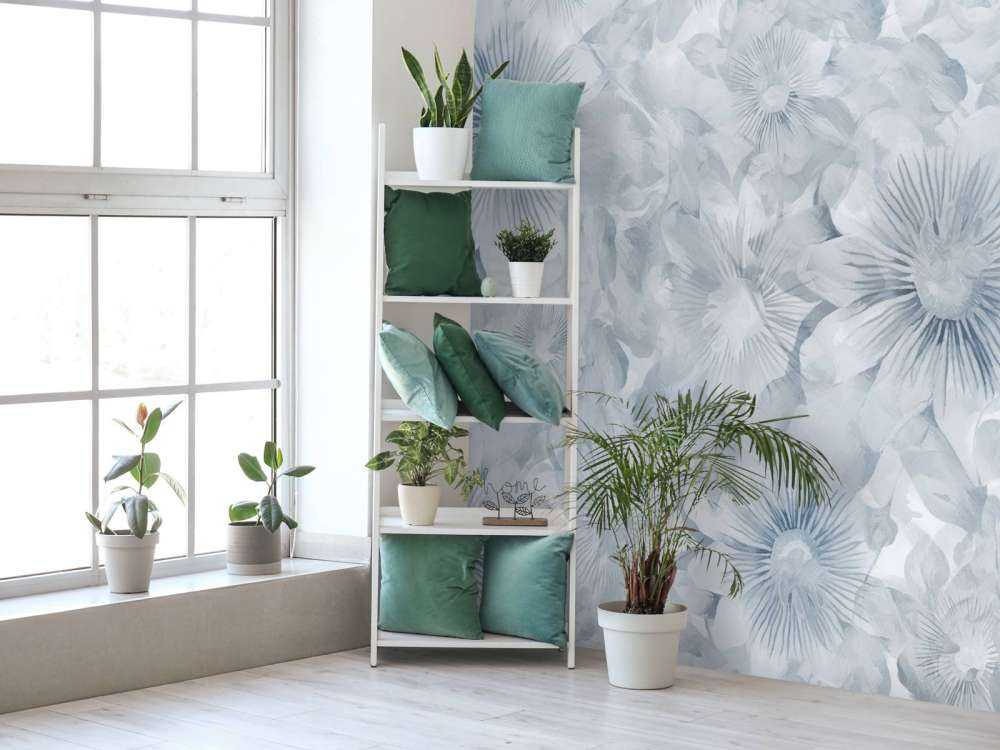 Botanical Watercolor Elegance Blue Moon