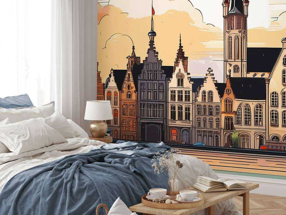 Gent vintage illustratie