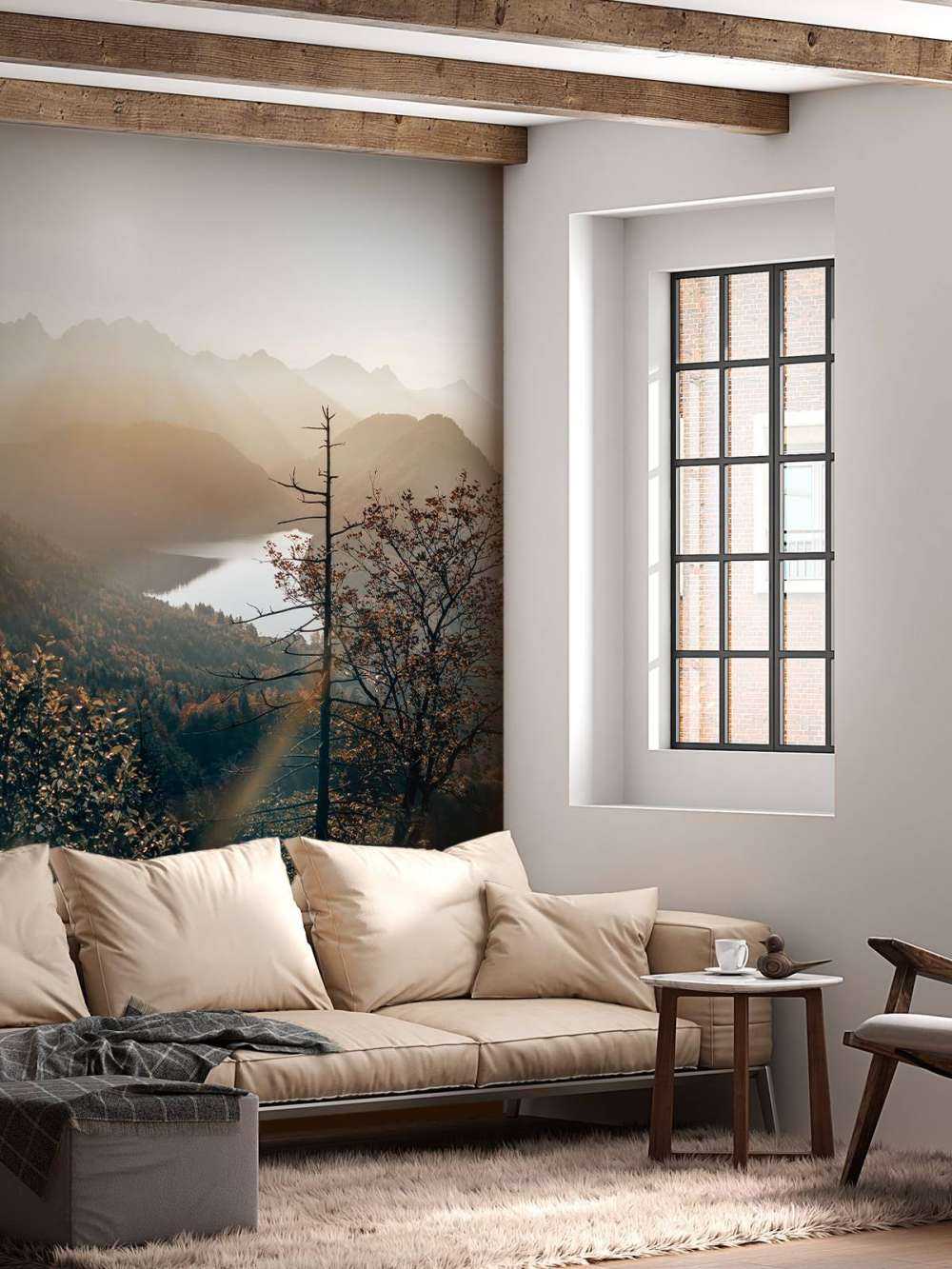 Uitzicht over de Alpen