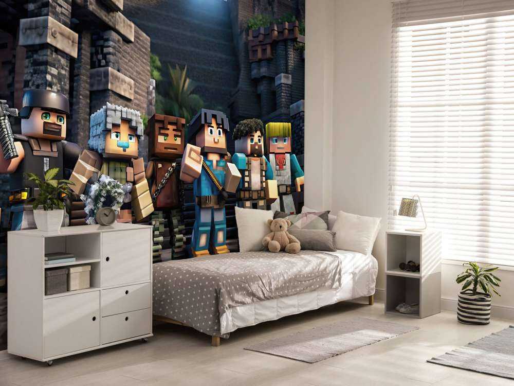 Fotobehang - Strijders van de Stenen Stad - Fotobehang