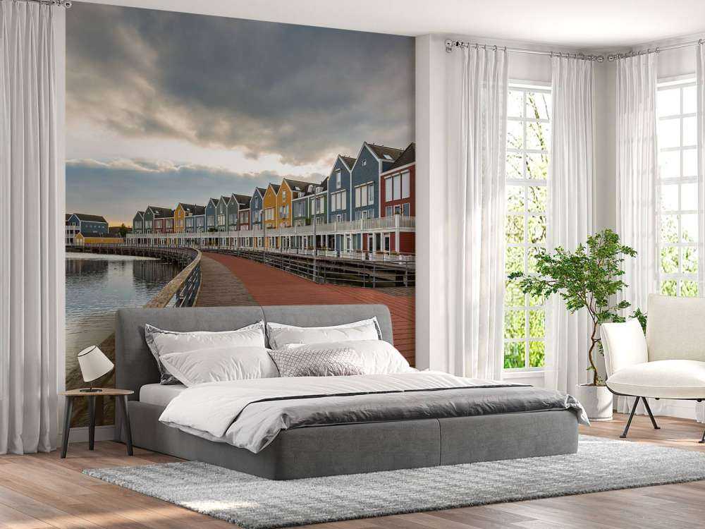 Kleurrijke huizen in Houten