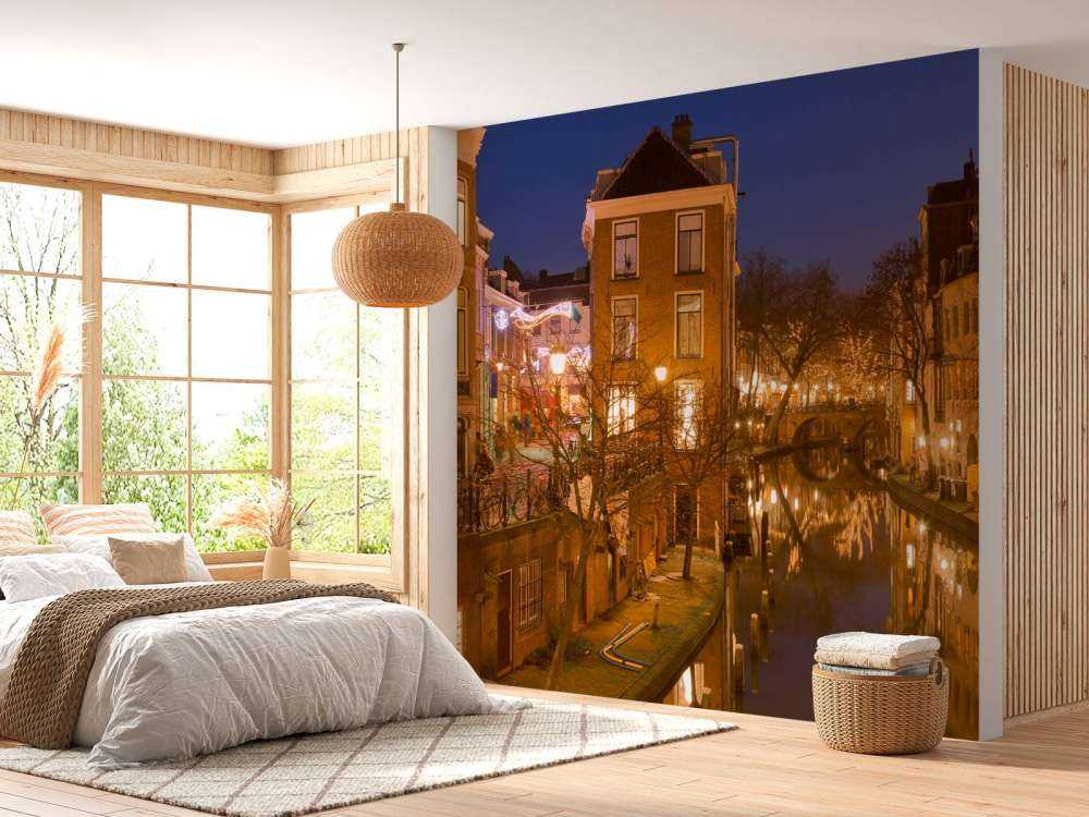 Utrechtse gracht in de avond