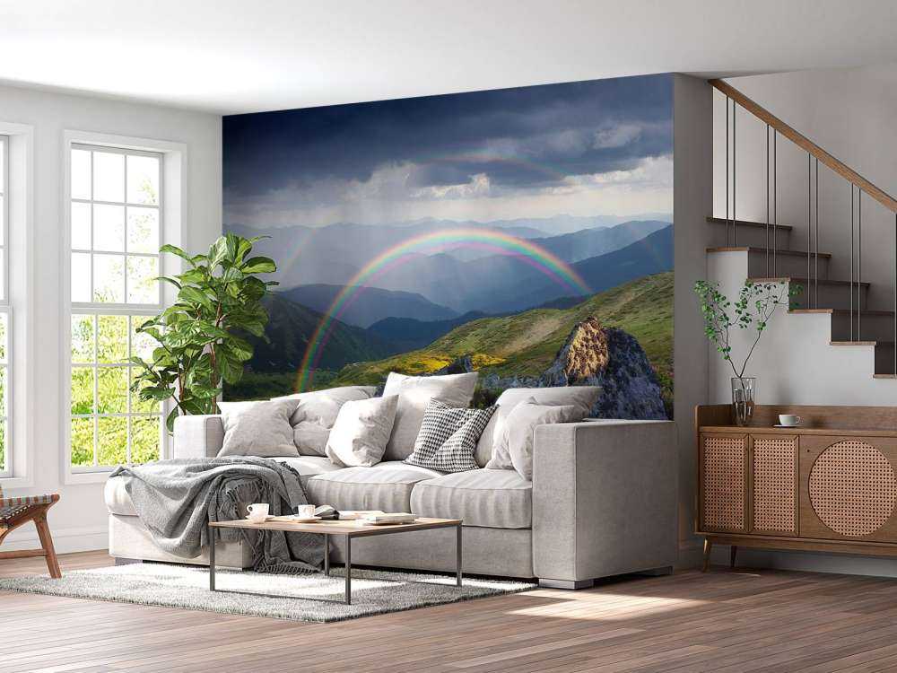 Landschap met bloemen