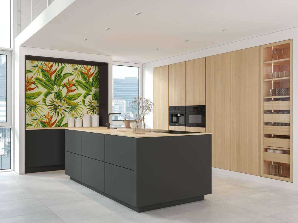 Bloemen en bladeren print