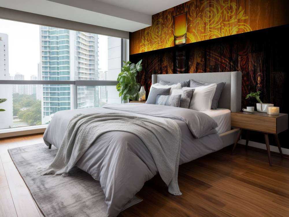 Shotje met een houten achtergrond