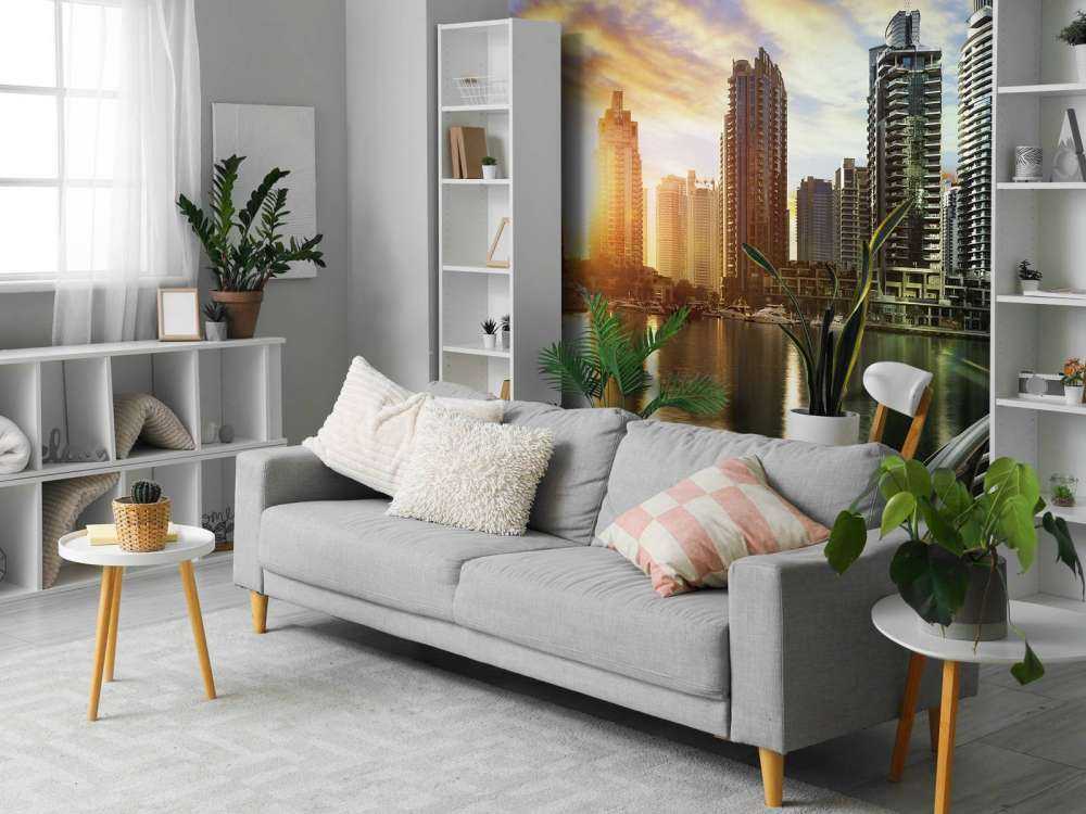 Dubai Marina bij zonsopkomst