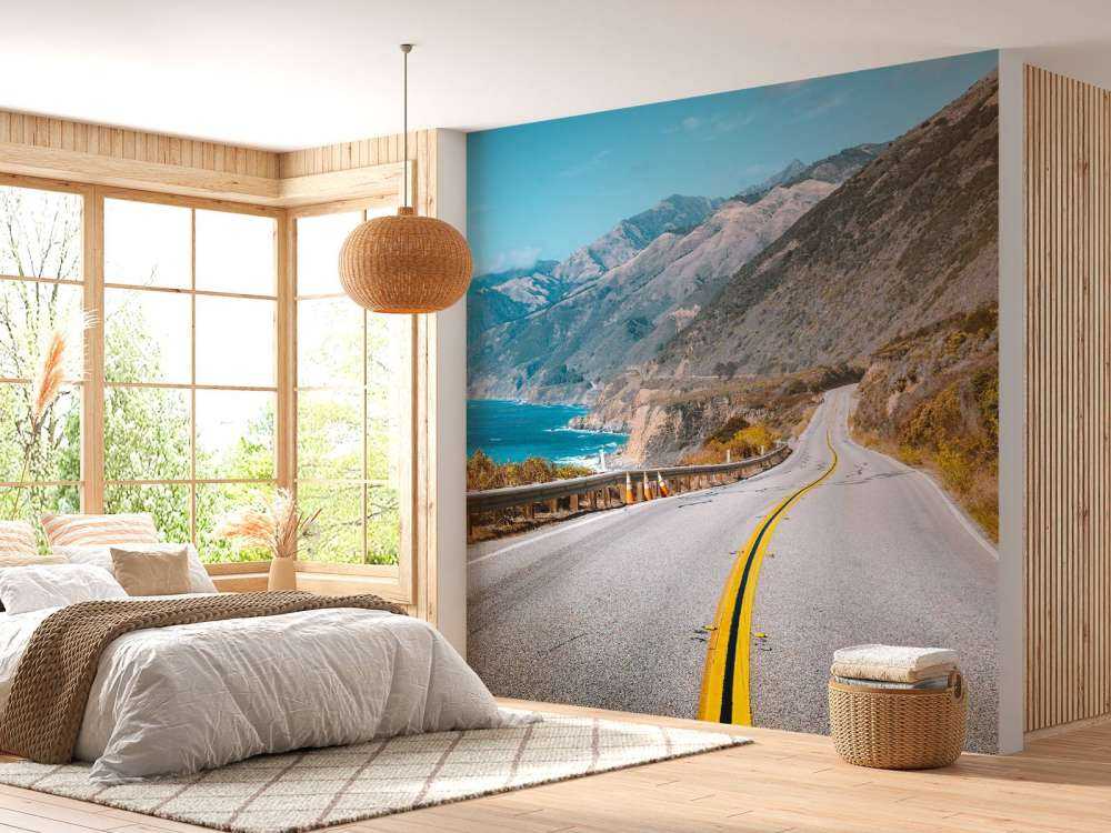 Snelweg langs de Amerikaanse kust