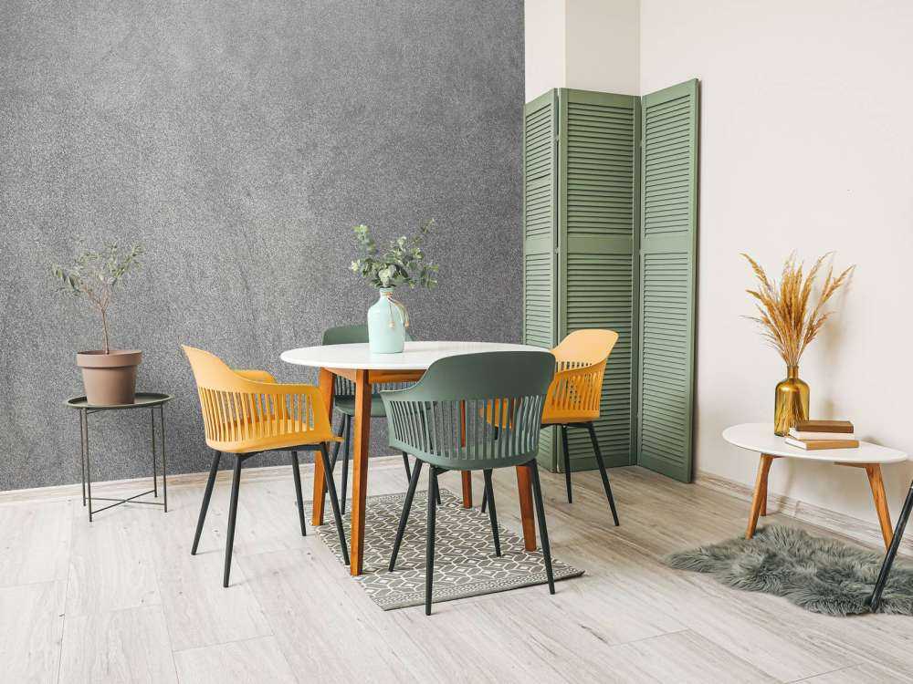 Betonnen muur met structuur