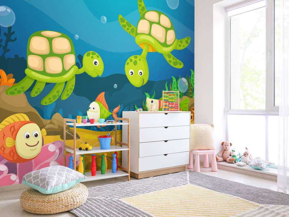 Onderwaterleven ontwerp voor kinderen