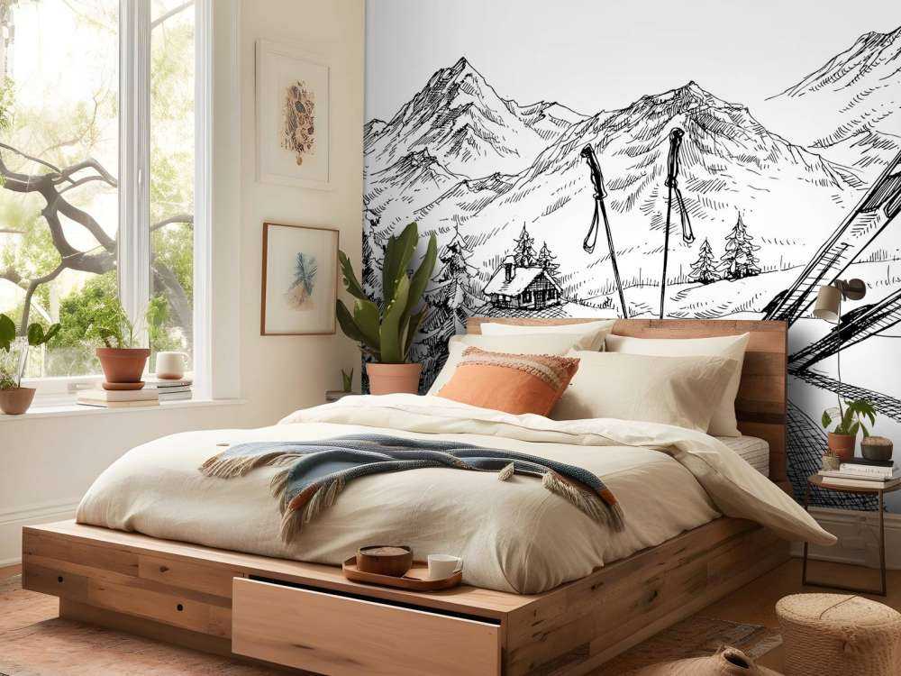 Wintersport tekening