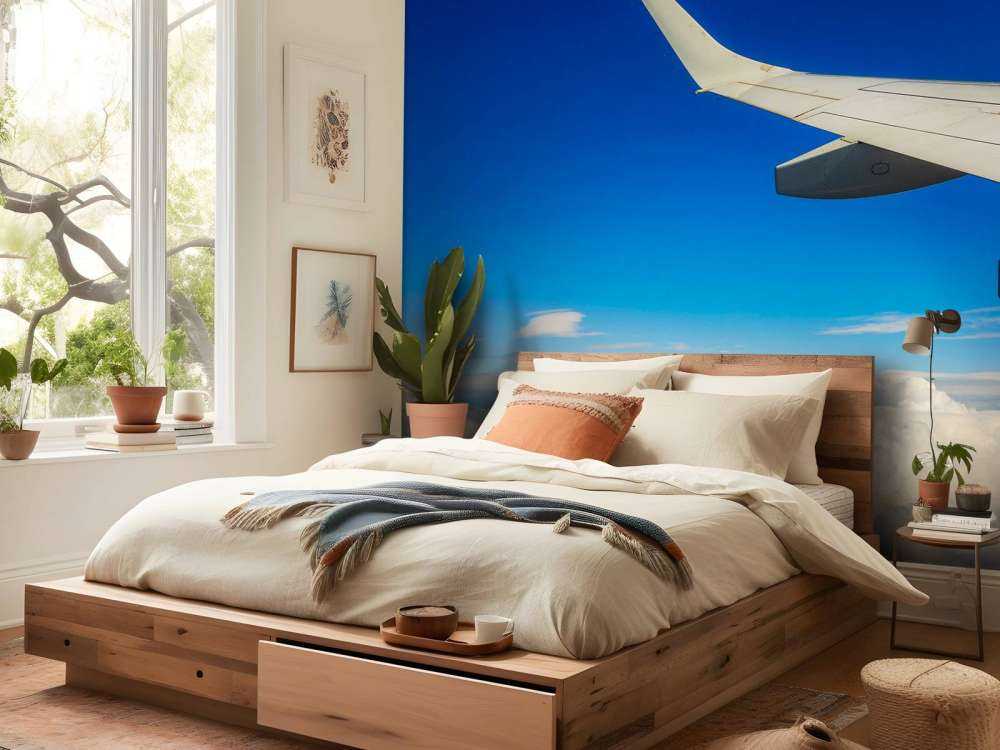 Prachtige wolken vanuit een vliegtuigraam