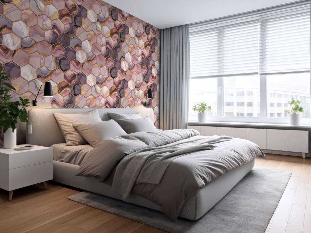 Kleurrijk honingraat