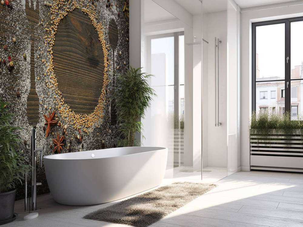 Kruiden op een eettafel