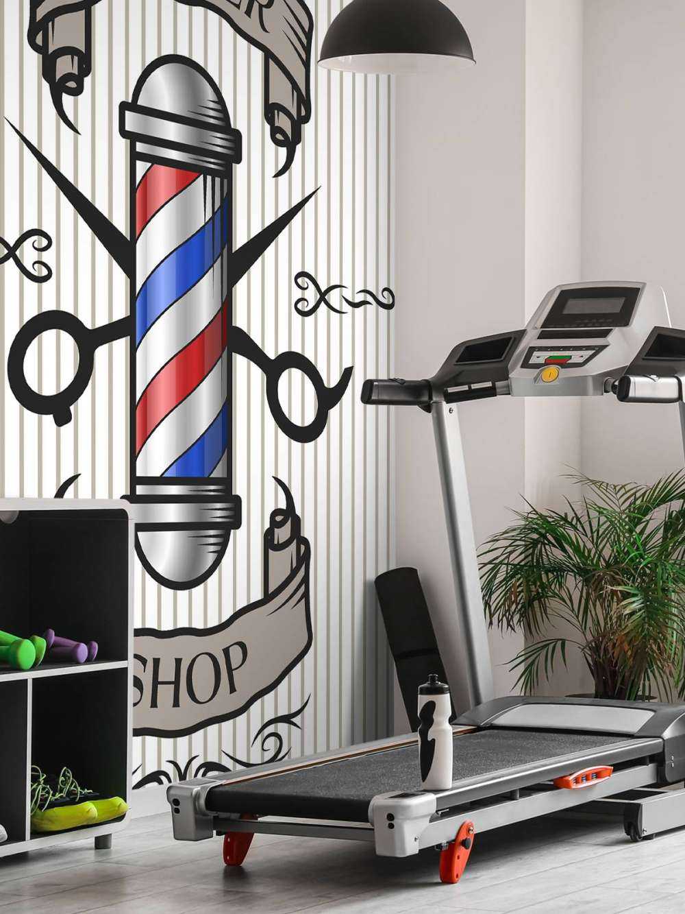 Vintage kapperszaak logo