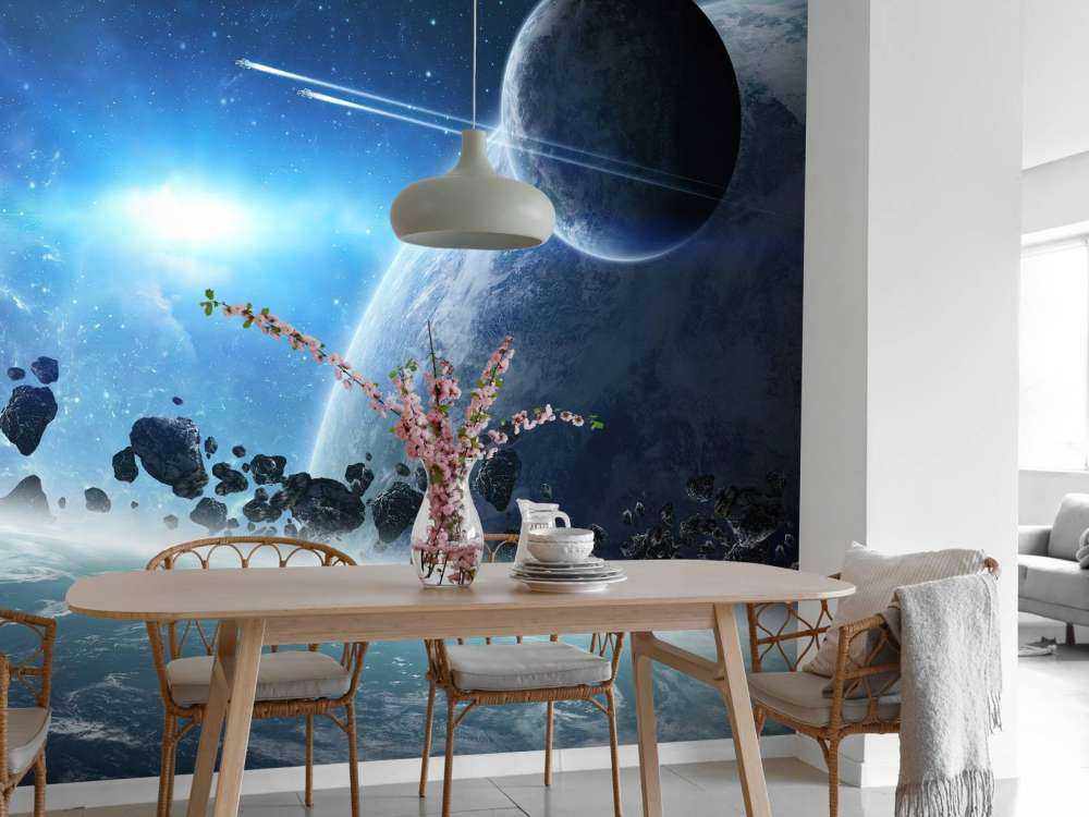 Zonsopkomst in de ruimte