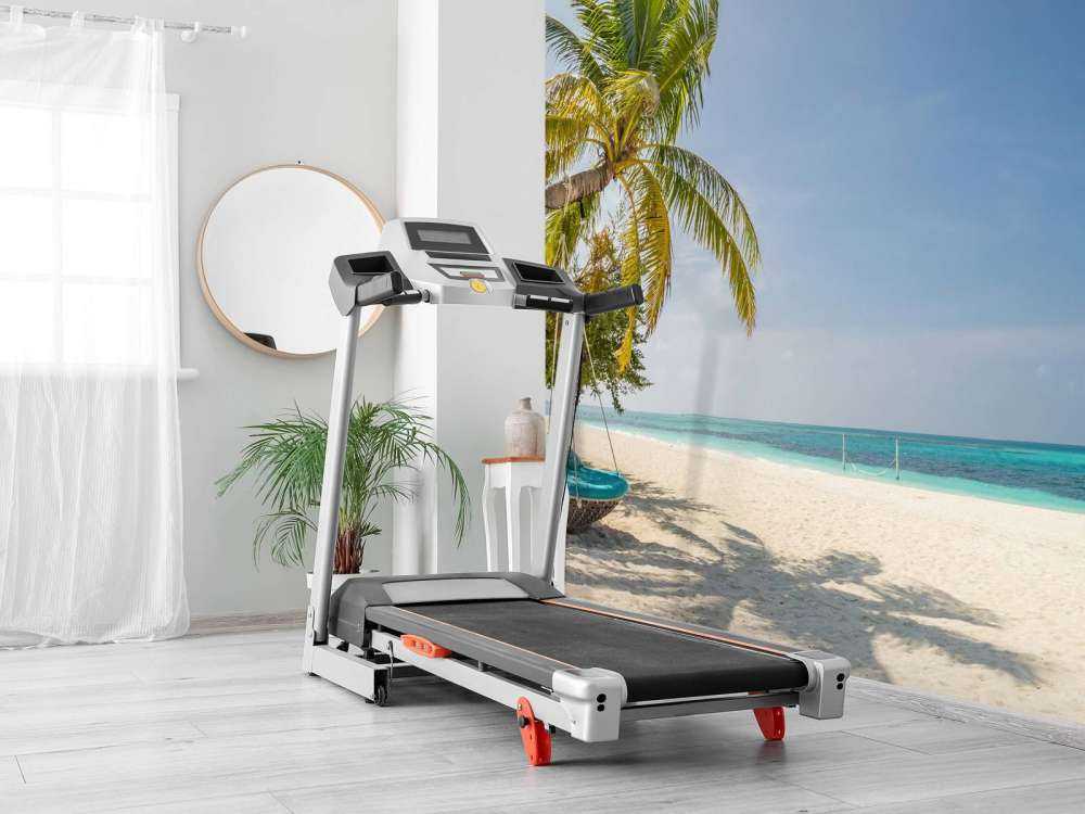 Tropisch strand met schommel