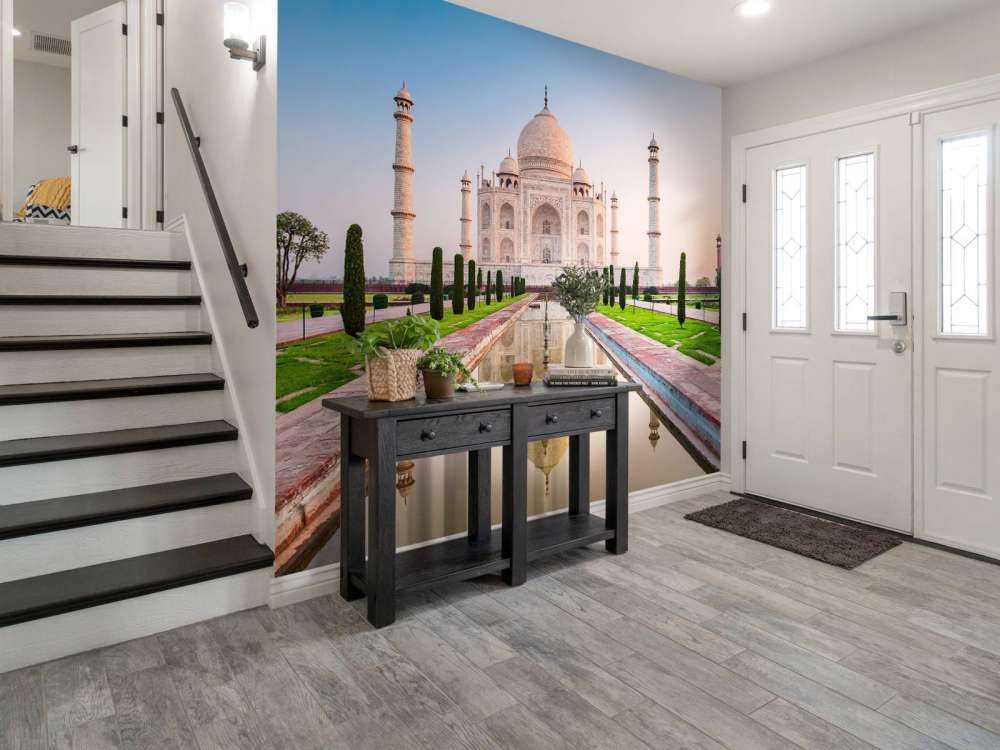 De Taj Mahal vanuit de tuin