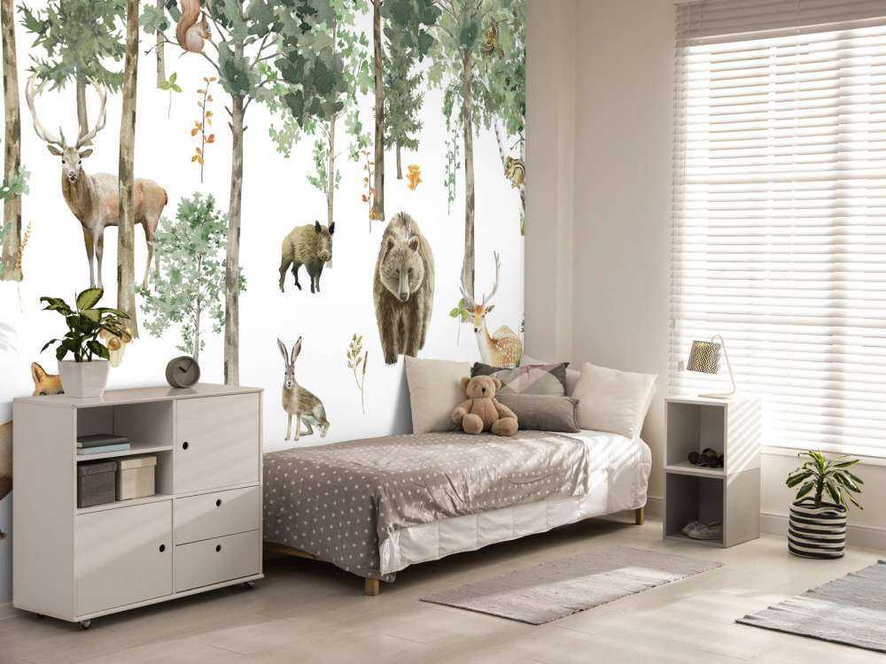 Bosdiertjes van waterverf