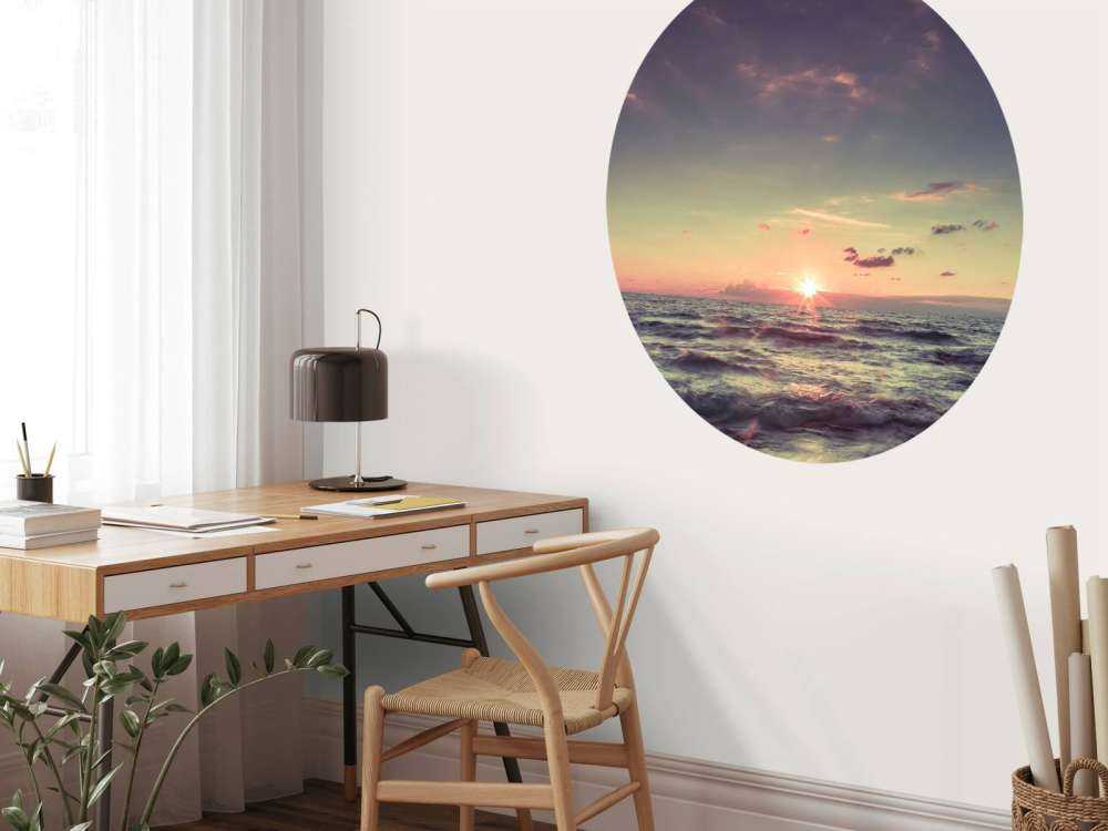 Heldere zonsondergang