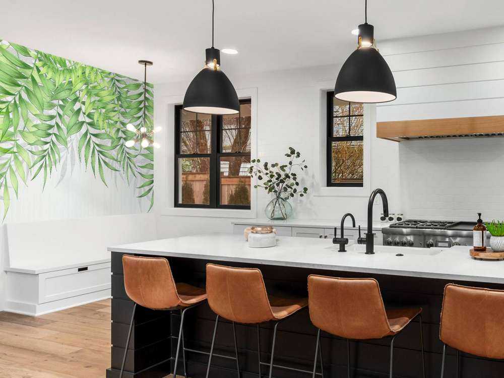 Tropische bladeren tekstuur