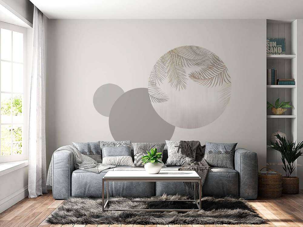Beige gekleurde palmbladeren
