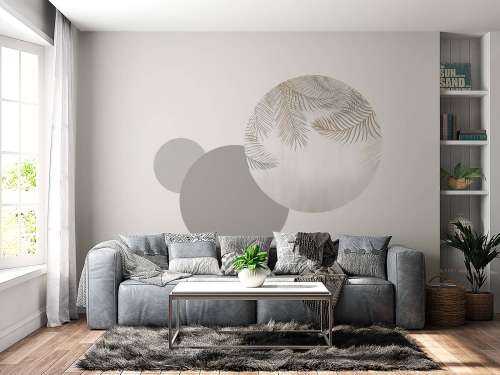 Beige gekleurde palmbladeren