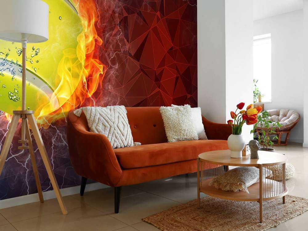 Tennisbal met veel kracht