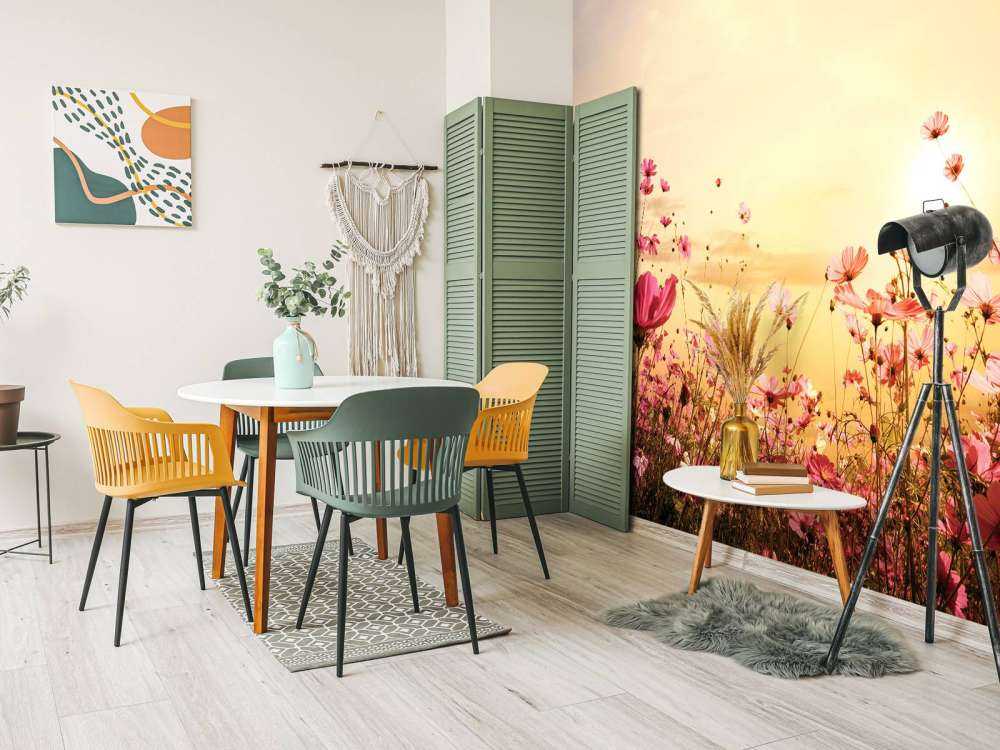 Kosmos Bloem tijdens Zonsondergang