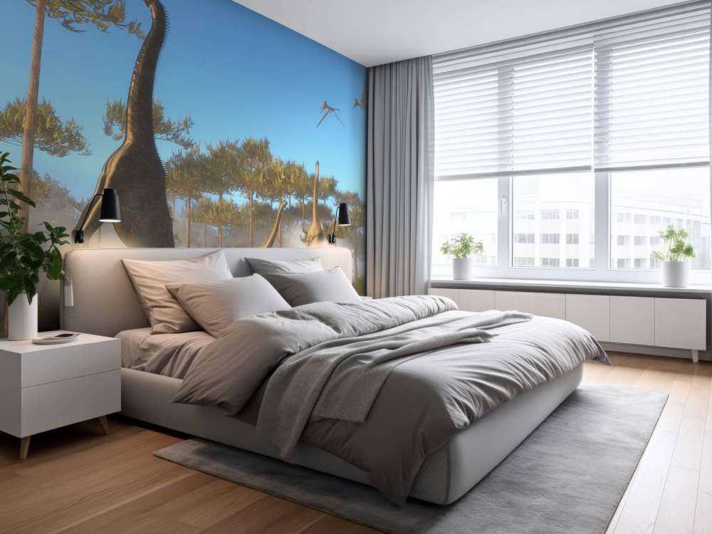 Dinosaurussen in de mist